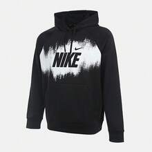 Nike 男士 AS M NK TF 抓绒 PO HD GFX 针织卫衣 HV4063-010 - 黑色 - 查看 1