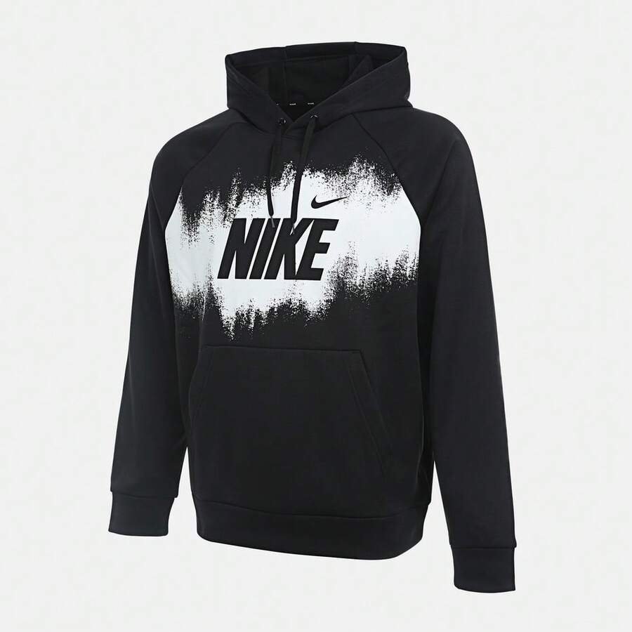 Nike 男士 AS M NK TF 抓绒 PO HD GFX 针织卫衣 HV4063-010 - 黑色 - 查看 1