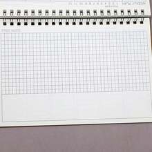 Daily Planner Notebook, English Version, Monthly & Weekly Planner, A5 Spiral Bound