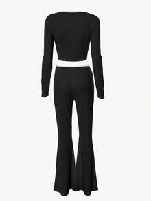 Seksowny i wygodny, rozkloszowany strój z elastyczną talią i niskim stanem