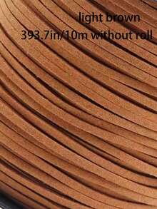 10m/Roll 2.5mm Faux Suede Cord, Handmade Rope, Bracelet DIY Jewelry Accessory String - Multicolor - View 16