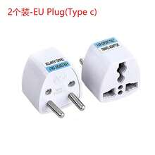 2 Peças Adaptador de Viagem Conversor de Tomada de Alta Performance Universal do Reino Unido/UE para EUA