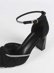 Giày cao gót mũi nhọn thời trang dành cho nữ 2025, thanh lịch - màu đen - Xem 9