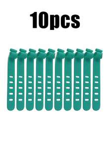 6pcs Reusable Silicone Cable Ties, Suitable For Headphones, Phone Chargers, Mice, Audio Devices, Computers, Etc. For Home, Office, Kitchen, School (Random 6 Colors) - Multicolor - View 23