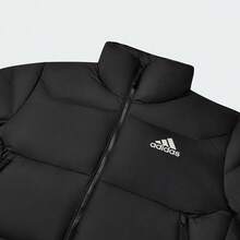 Chaqueta acolchada para hombre de Adidas, nueva básica de invierno 2026 cálida y cortavientos con cuello alto KF8760 - Negro - Ver 6