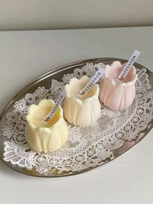 Portavelas con forma de flor de tulipán, vela aromática, vela decorativa, vela de regalo, vela de soja, adecuada para decoración del hogar, chimenea, centro de velas, vela de cumpleaños, portavelas, regalo para amigos, regalo para mujeres, decoración de velas para el hogar, decoración, regalo de Navidad