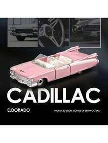 Burago Bộ sưu tập mô hình xe hơi hợp kim đúc tỷ lệ 1:64, bản sao chính thức được cấp phép của Mercedes-Benz, , Cadillac, Chevrolet, mô hình xe đua sưu tầm, quà tặng sinh nhật cho nam giới, đồ chơi xe đua. - Cadillac Eldorado Biarritz 1959 - Xem 5