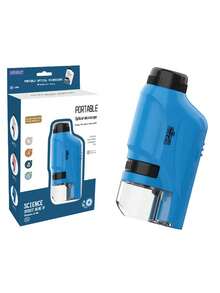 Portable Handheld Microscope - Scientific Exploration And Observation Tool. Suitable For Outdoor Nature Observation, Science Education Subjects, And Exploring The Microscopic World. A Popular Science And Education Item. Lightweight Design With Clear Observation Effects, Infusing Convenience And Fun Into Scientific Exploration