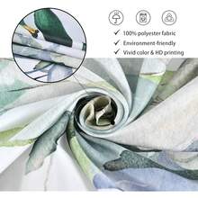 Sage Green Eucalyptus Extra Long Shower Curtain, Watercolor Leaves Plant Spring Floral Waterproof Fabric Machine Washable With Hooks For Bathroom Bathtub Decor 72Wx78H{"Color_name":"GreenWhite","Size_name":"72\"Wx78\"L(Packof1)"} - 多色6 - 查看 6