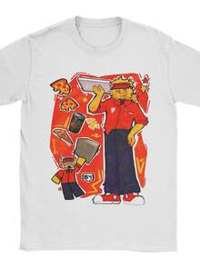 Vintage Forsakens ELLIOT T-Shirt Men's O-Neck Short Sleeve Tops Cotton Summer Tops. - Trắng 5 - Xem 1