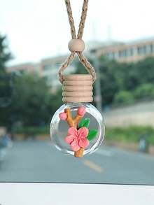 1pc 汽车桃花香水瓶空瓶挂件汽车吊饰车内挂件车内装饰 - 均碼 - 查看 9