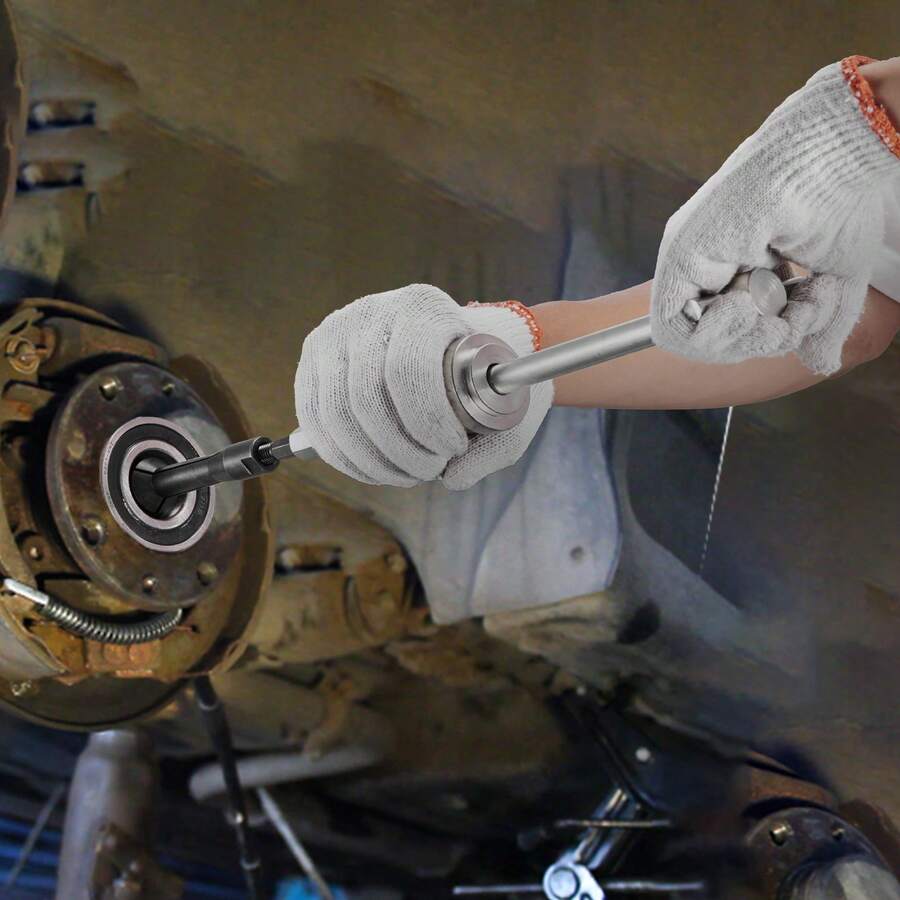 Blind Hole Bearing Puller Set, 16-In-1 Inner Bearing Race And Seal Extractor Kit, 16 PCS Slide Hammer Pilot Insert Inner Internal Bearing Removal Tool Set With 10 Split Collets And Counterstay - Set Of 16 Pieces - View 1