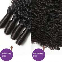 13x4 Burmese Curly Wig Human Hair 200 Density 13x4 Curly Lace Front Wigs Human Hair HD Transparent Lace Wig Pre Plucked Burmese Virgin Human Hair Wigs For Women 30 Inch - Natural Black - 查看 3