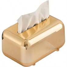 Elegante caja de pauelos moderna caja de almacenamiento, organizador de servilletas de computadora, dispensador decorativo de encimera de bao con base antideslizante para cocina, sala de estar - Como se muestra en la imagen - Ver 2