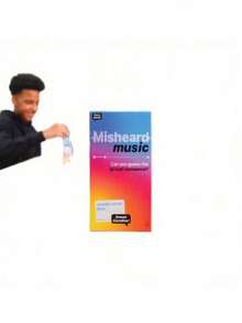 误听歌词：500张快节奏成人卡牌游戏，适合派对、复活节、斋月、母亲节等场合，无需电源，卡牌经久耐用，是单身派对和音乐爱好者的理想之选，充满活力的卡牌游戏，音乐派对游戏之夜 - 彩色 - 查看 10