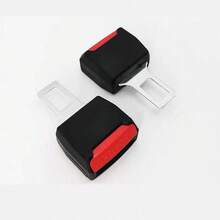 2pcs Car Seat Belt Lock Buckle Extender Dual Use - Black - View 4