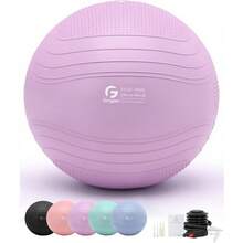 Yoga Ball Extra Thick Exercise Ball For Workout Pregnancy Stability 4 Sizes Anti Burst Balance Ball For Yoga Pilates Fitn Birthing Physical Therapy Includes Pump