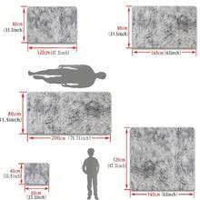 1pc Soft Plush Carpet, Non-Slip Soft Carpet Mat, Very Suitable For Bedroom, Living Room, Bed Decoration