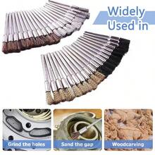 10 peças de escova de polimento em formato de caneta combinada com haste de 2,35 mm para polimento de joias, cerdas/fio/fio de cobre, escova em formato de caneta para polimento de joias, adequada para ferramentas rotativas