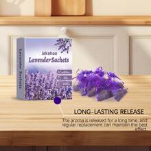Lavender Sachets Naturally Fresh And Long-Lasting Floral Fragrance Wardrobe Shoe Cabinet Odor Home Portable Sachet Lavender Flower Buds For Drawers And Closets Smell Fresh Scents - Màu tím - Xem 8