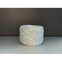 1 rollo de 50 g de madeja de hilo de crochet único, dorado y plateado, con purpurina, tejido a mano para proyectos de tejido y crochet. Perfecto para crear suéteres, gorros, bolsos y muñecas.