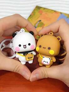 2pcs Premium Magnetic Couple Keychain, Personalized Keyring Women, Bag, Car, Suitable, Mother's Day, New Year, Birthday, Back To School, Party Gifts - 彩色 - 查看 10