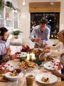 20pcs Christmas Napkins, Santa Claus Christmas Paper Napkins, Christmas Napkins, Holiday Napkins, Christmas Cocktail Napkins, Christmas Disposable Napkins, Christmas Dinner Napkins - Multicolor - View 9