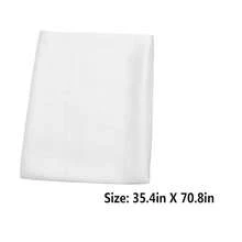 Women Satin Silky Pashmina Shawl Wrap Headscarf Turban Hijab Cap For Evening Dresses Bridal Party Special Occasion{"Color_name":"Long-White"} - 長白 - 查看 5