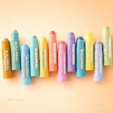 1 pieza Barra de pigmento sólido de secado rápido - Secado en 90 segundos, Set de 6 colores y Set de 12 colores, Adecuado para artistas, adolescentes, estudiantes - Colores vibrantes, Aplicable para aprendizaje, oficina y efectos acuarela, Textura de crayón vívida. Aprendizaje, oficina, acuarela 3 en 1. Herramienta creativa para niños y niñas. Regalo de cumpleaños, herramienta de pintura, regalo de Navidad - Multicolor - Ver 8