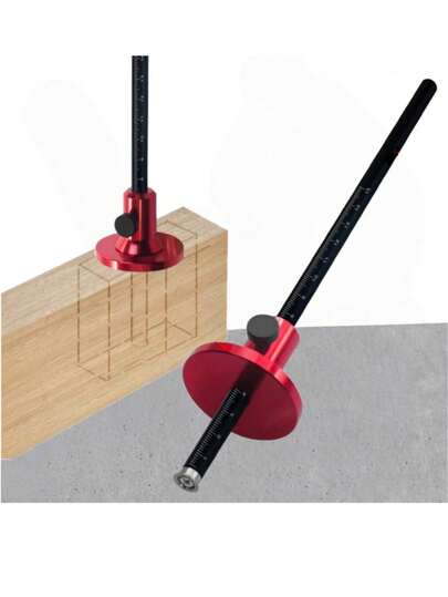 مقياس تحديد العجلة للنجارة، مقياس تحديد من سبيكة الألومنيوم، قياس إمبراطوري ومتري، أداة نجارة دقيقة لقياس المفصل