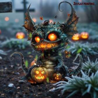 Decoraciones de Halloween para exteriores con calabaza demonio - Atrapasueños de luz espeluznante para el jardín - Idea de regalo de Navidad de terror única 2025