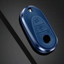 Funda de cuero de aleación para llave de coche, cubierta de carcasa para Mercedes Benz W223 Clase S300 S350 S450 S500 C300 C200 C260, accesorios de estilo - Negro - Ver 9