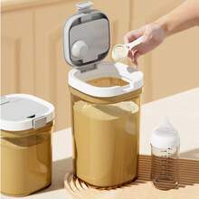 Milk Powder Canister, Light-Proof Airtight Container, Moisture-Proof Portable Baby Milk Powder Box, Large Capacity Divider Box, Milk Powder Dispenser, Divider Box, Storage Box