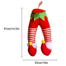 Christmas Tree Picks Stuffed Elf Legs Decorations Holiday Tree Topper For Home Party Ornaments - Red - View 7