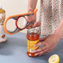 1pc Jar Opener Bottle Opener, Can Opener For Weak Hands, Mutil Jar Opener Get Lids Off Easily Manual Bottle CapRemover For Home Kitchen Use Non-Slip Grip, Convenient For People With Less Strength To Use, Labor-Saving, Kitchen Tools, Can Opener Tools - trái cam - Xem 12
