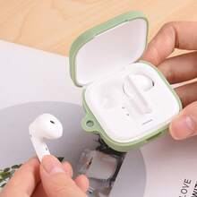 DO AS YOU WISH غطاء واقي من السيليكون لسماعات Redmi Buds 6 Active، ناعم ومريح مع خطاف للتعليق لحماية سماعات أذنك من الخدوش - الأسود - مشاهدة 5