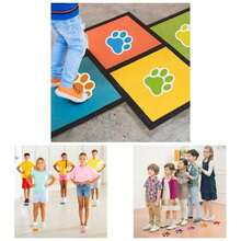58Pcs Classroom Floor Stickers 5 Classroom Line Spots Floor Markers Paw Print Stickers Self Adhesive Stickers School Decorations School Teachers Supplies - Kiểu 3 - Xem 1