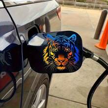 1 件多色虎头贴花 - 防水防刮，PVC 贴纸适用于汽车、摩托车、笔记本电脑、卡车和门窗装饰 | 大胆的动物设计用于车辆定制、卡车装饰 | 充满活力的设计 | 耐用的贴纸 - 均碼 - 查看 7