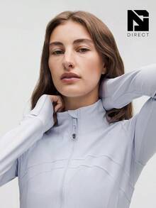 Lululemon Define Jacket Nulu SRNB Women's Lightweight, Full Zip Running Track Jacket-For Yoga Gym Running-Sweat-Wicking-Yoga-All Seasons Sport-Spring/Summer-Autumn/Winter-Mother's Day Gifts-Father's Day Gift - 藍色 - 查看 4