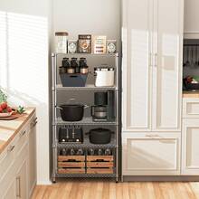 M MZG 1250 Lbs Storage Rack Metal Wire Shelving Unit,  5 Tier Chrome Heavy Duty Storage Standing Shelf Organizer For Laundry Bathroom Kitchen Pantry Closet Garage Basement Office-13.8" D X 29.5" W X 59.5" H - 銀色 - 查看 3