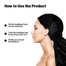 1pc New Cross-Border 2 In 1 Wrap Cap Bonnet, Hand-Knitted Thick Net Beanie - Multicolor - View 7