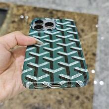 Goyard - Style Signature Pattern Phone Case, Fashionable Protective Case For Apple IPhones​ - màu đen - Xem 2