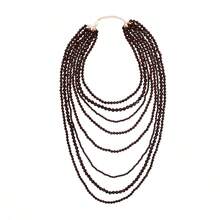 1 Peça Colar de Resina Multicamadas Exagerado, Acessório de Joalheria Estilo Boêmio, Nova Moda Europeia e Americana