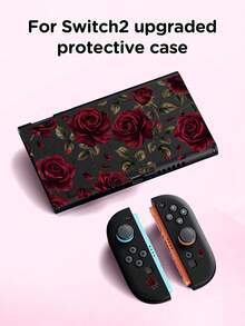 1pc Gothic Rose Design Protective Case, Compatible With Switch 2 (2025), Switch NS/Switch OLED/Lite, Suitable For Switch 2 Game Console Accessories, Storage Bag, Switch Protective Case, Romantic Gift For Switch Players - 彩色 - 查看 4