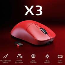 ATTACK SHARK X3 Wireless Gaming Mouse, 49g Ergonomic Computer Mouse, 3 Modes, PAW3395 26K DPI Optical Sensor, 200-Hour Battery Life, Programmable Buttons, Gaming Accessory For PC - Multicolor - View 2