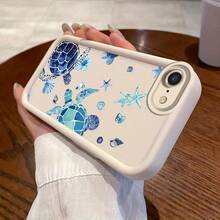 A Phone Case Suitable For The For Iphone SE (2022) Featuring A Stylish Turtle Design, Combining High Quality And A Playful Aesthetic.It'S Lightweight, Minimalistic, And Offers Good Protection While Being Easy To Clean.This  And Cute Case Is Perfect For Young, With A Unique And Creative Touch That Stands - White - View 7
