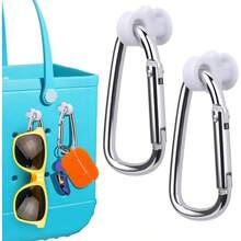Key Holder, Accessories Bogg Bags X Large, Insert Charm Carabiner Keychain Beach Bag - 白色 - 查看 2