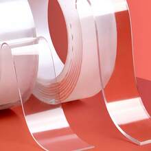 1 pieza Cinta adhesiva doble cara nano, sin rastro, adecuada para coche, pared, vidrio, sin residuos