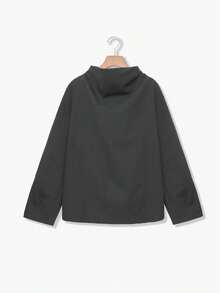 New Solid Color Turtleneck Long Sleeve Top, Suitable For Spring, Summer And Autumn - Dark Grey - View 4