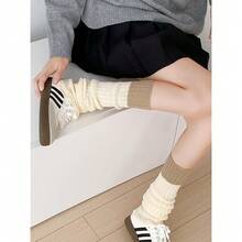Lebaley Kawaii Leg Warmers For Girls Women - Japanese Lolita Leg Warmers Y2K Harajuku Leg Cover Stockings Kawaii Knit Socks{"Color_name":"Mixture4"} - 多色4 - 查看 8